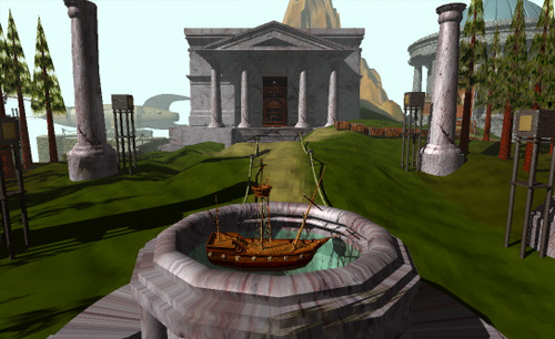 Myst-library_and_ship
