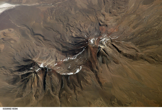 Sanpedropable Volcano as seen from the ISS