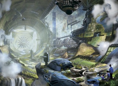 Space Colony by Stephan Martiniere