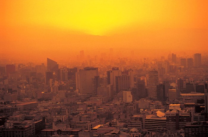 Pollution over Mexico City