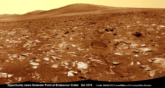 Opportunity-nears-Solander-Point-Sol-3374-N1-crop_Ken-Kremer-580x309