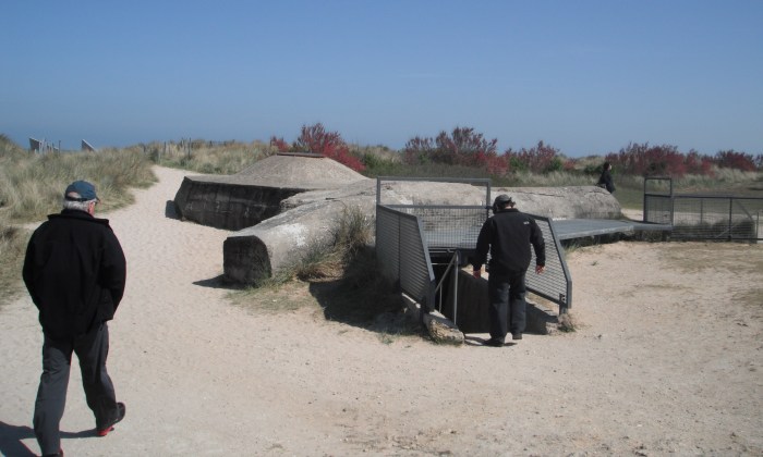 Entering the observation bunker
