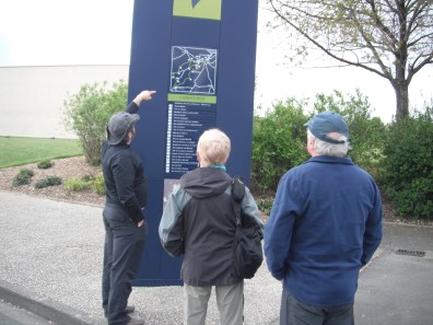 Mémorial de Caen, map out front of all the events around Caen during the Battle of Normandy 1944