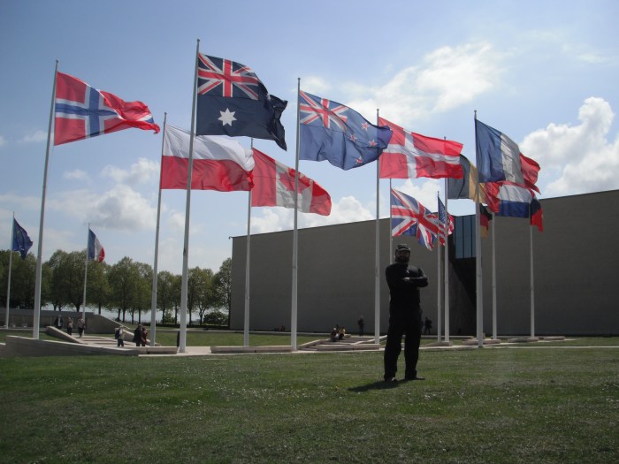 Mémorial de Caen, out front afterwards