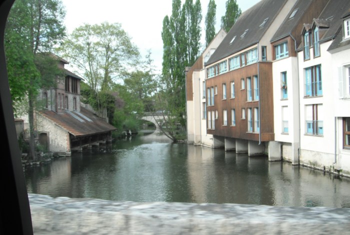 The moat that surrounds the old city