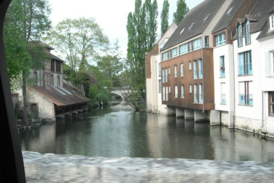 The moat that surrounds the old city