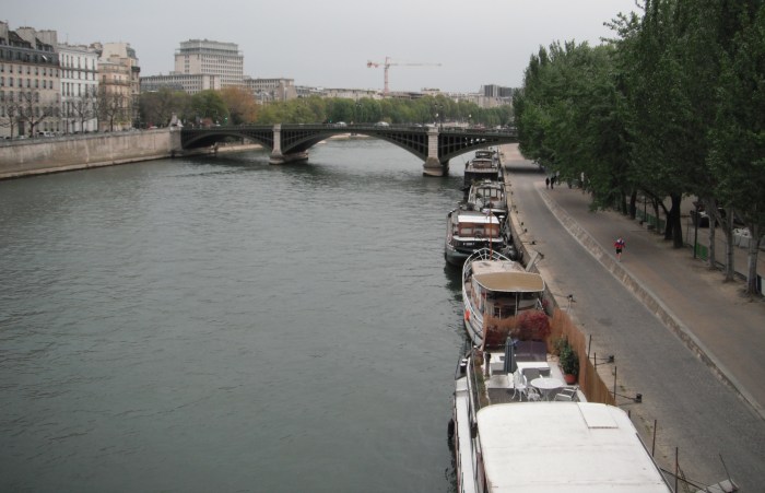 The Seine and the Pont de la Tournelle in the distance