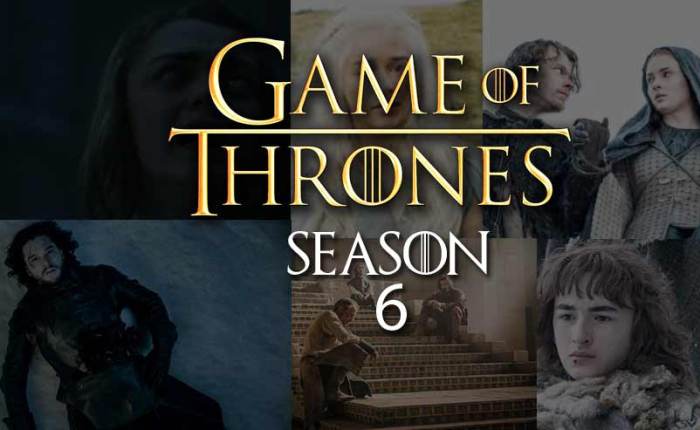 Some Thoughts On Game of Thrones Season&nbsp;SIx
