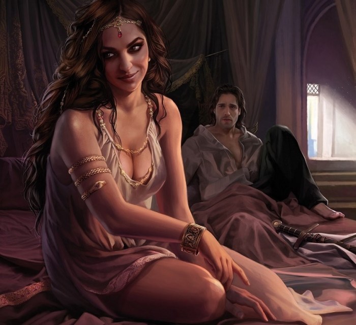 Arianna Martell and Ser Arys Oakheart, by Magali Villeneuve
